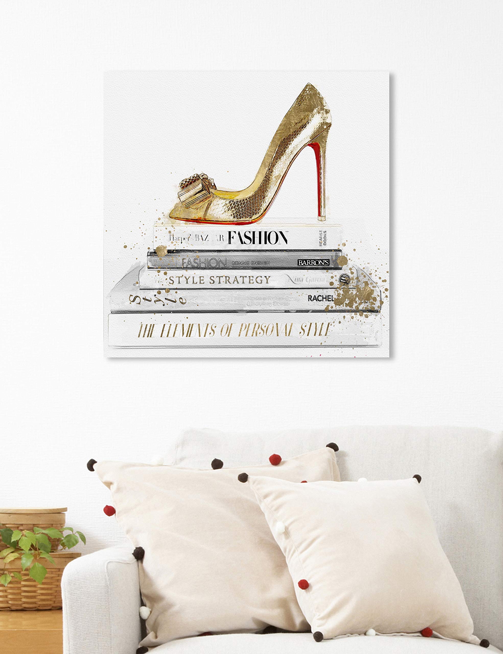 新品 オリバーガル Gal Gold shoe and red sole Amazon.co.jp: Oliver Gal 'Gold Shoe and Red Sole